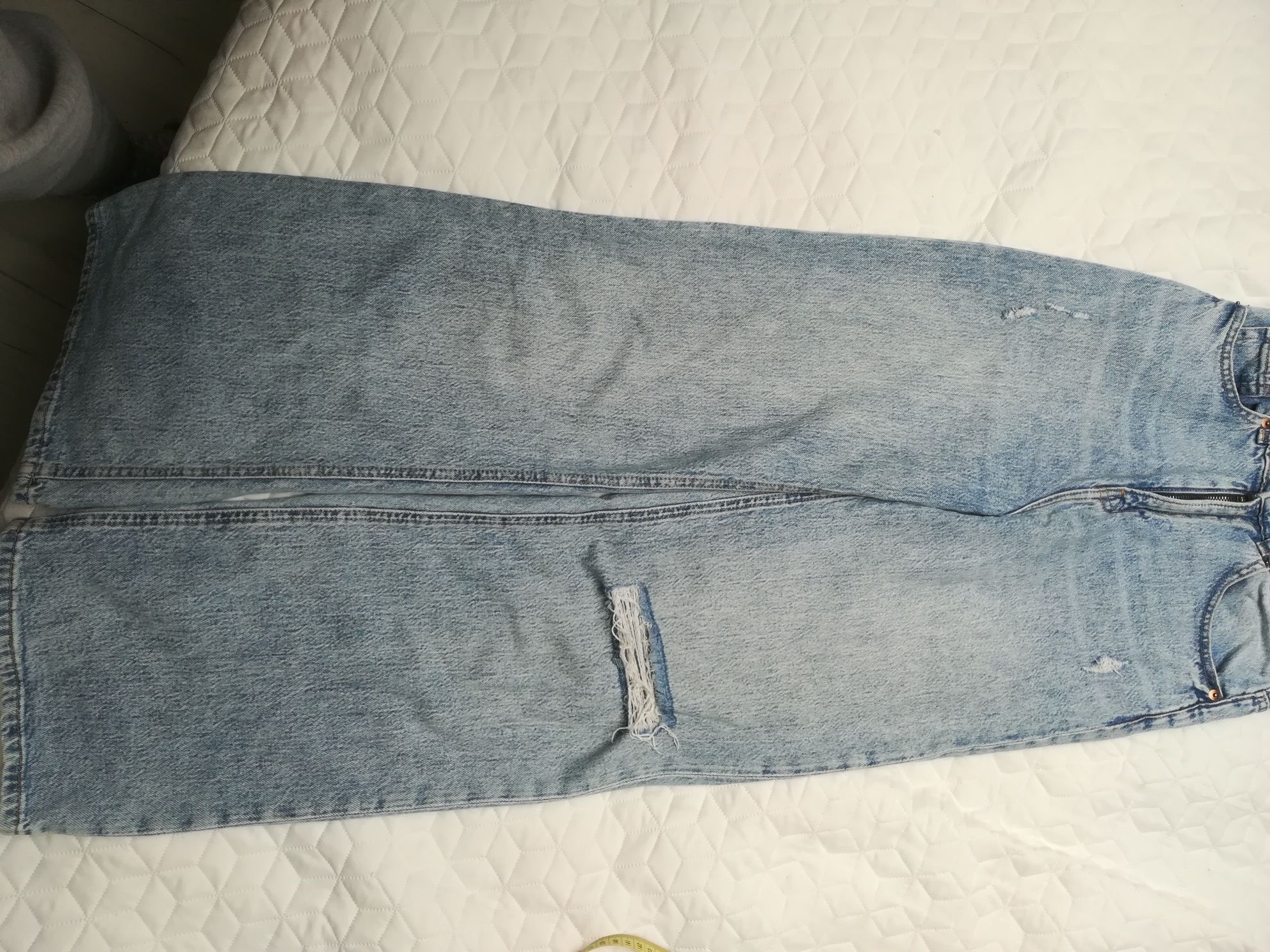 H&m spodnie jeansowe szerokie