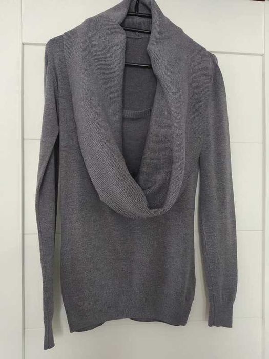 Sweterek z dużym kołnierzem, roz s