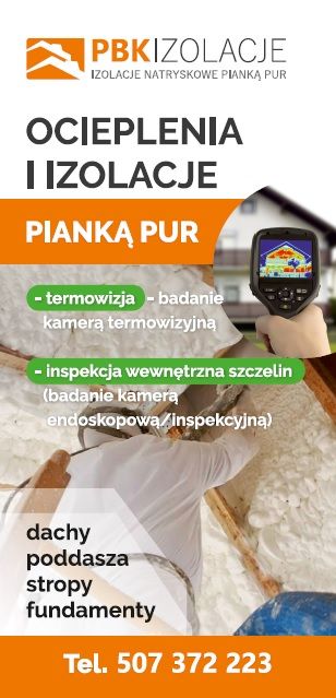 OCIEPLANIE budynków, IZOLACJA poddasza pianką PUR! - Gostyń