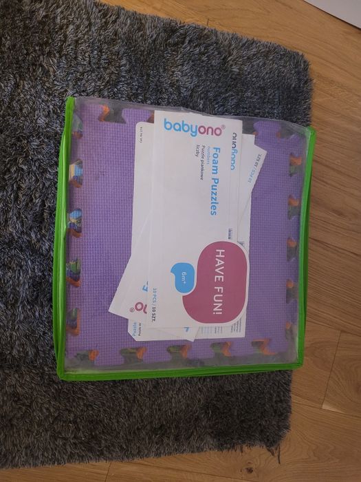 Puzzle piankowe Babyono cyfry bezpieczna mata