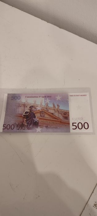 500 € banknot Jan Paweł II numer 262