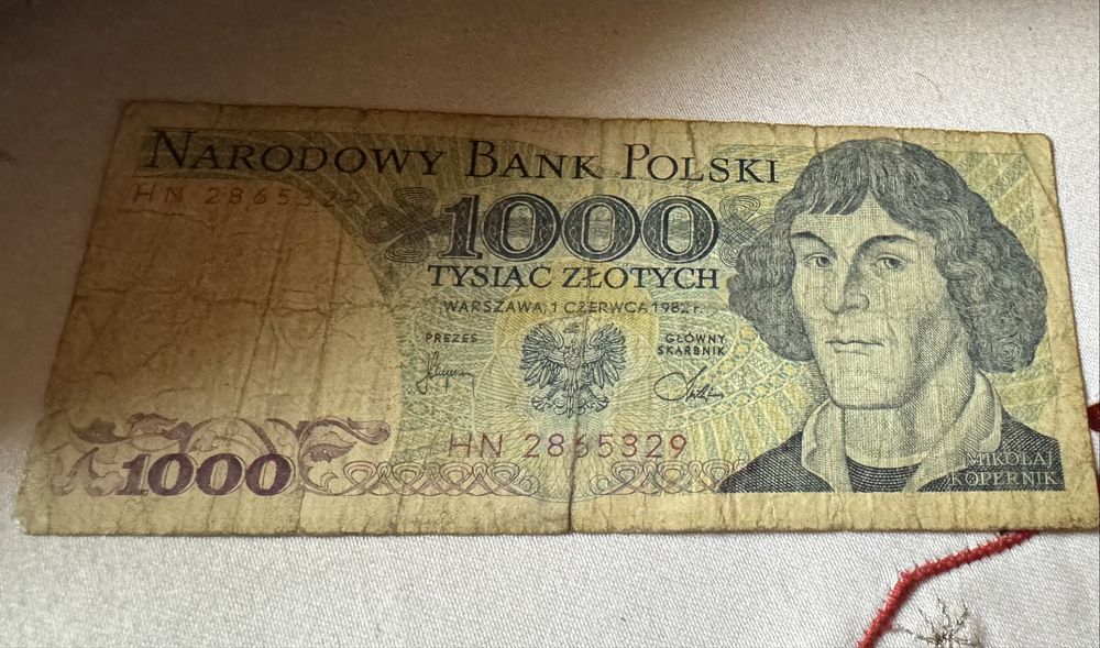 Banknot 1000 zł z 1982 roku