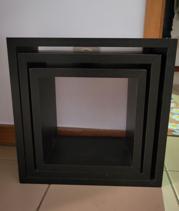 Cubos de decoração pretos