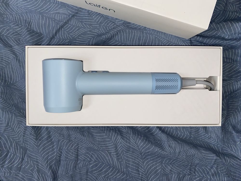 Фен для волосся Laifen Swift SE з іонізацією, Blue + насадка