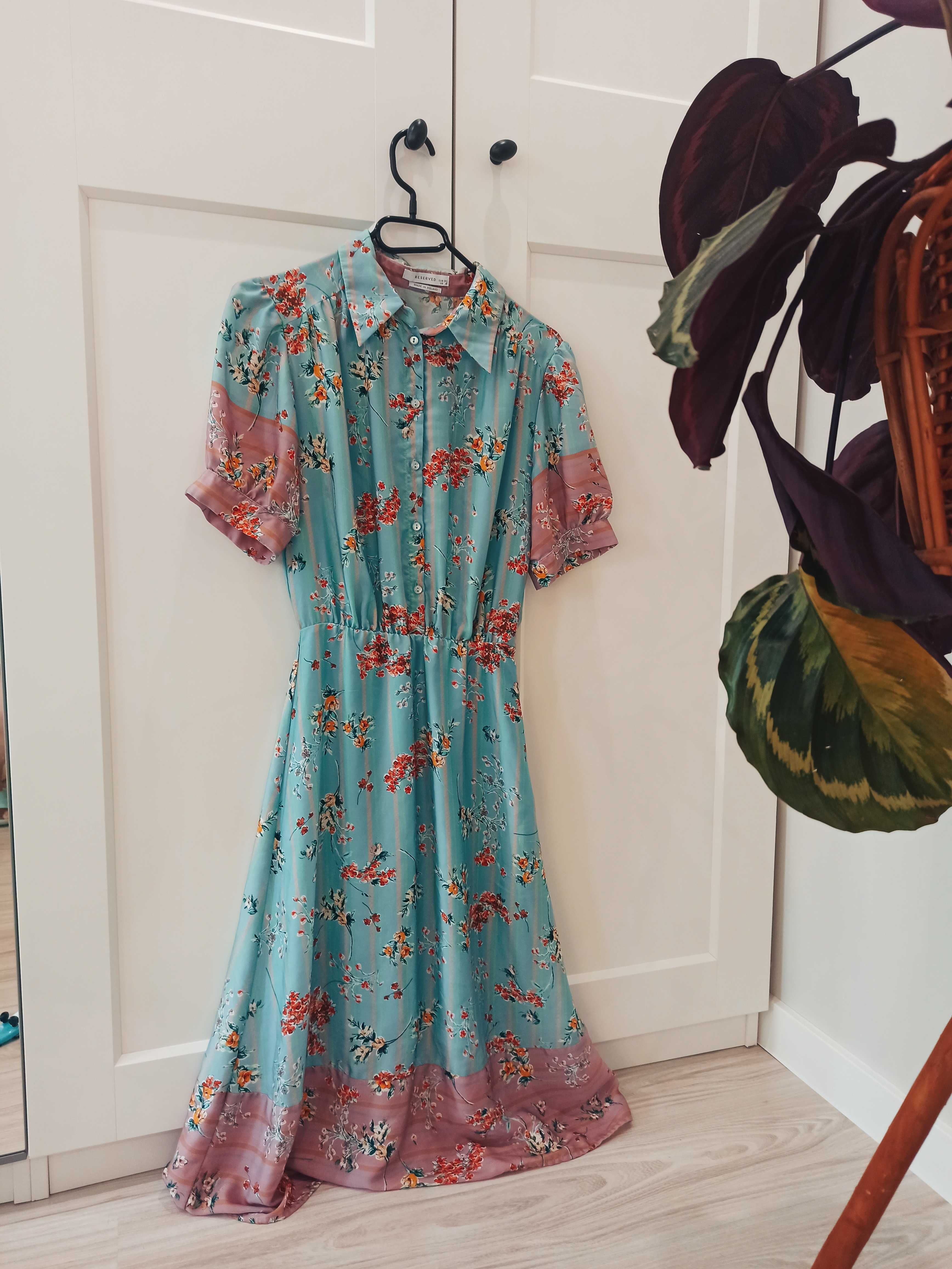 Sukienka retro Reserved vintage elegancka