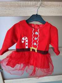 Sukienka tunika Mikołaj mikołajka dla dziewczynki