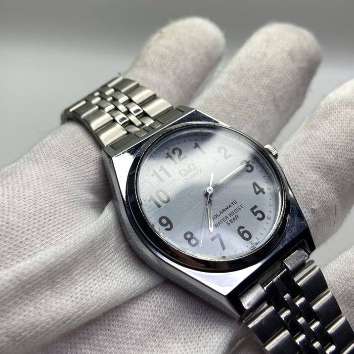 175 Годинник часы Citizen Q&Q EL31 срібрясті оригінал