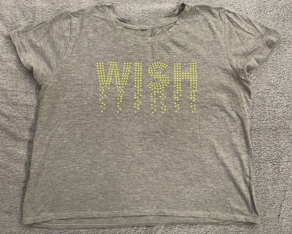 T-shirt z napisem