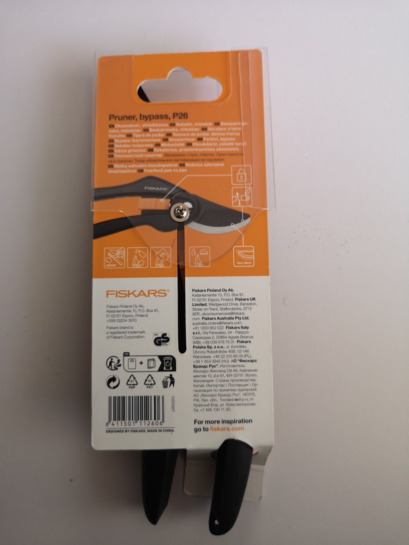 Sekator Nożycowy SingleStep Fiskars P26