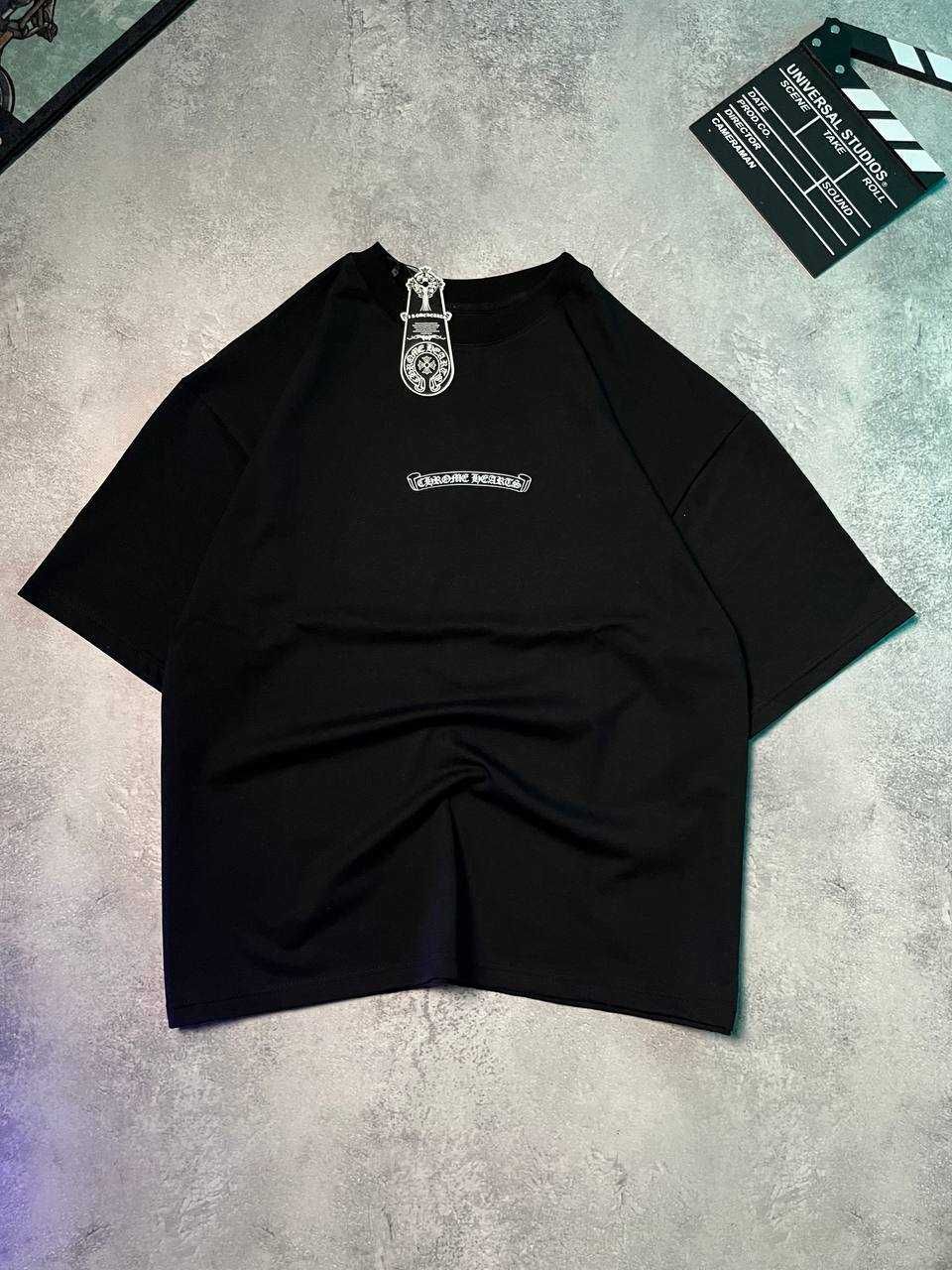 Футболка Chrome Hearts «Grillz» черная Оверсайз