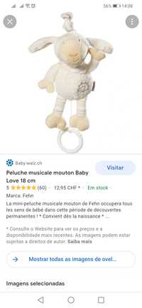 Ovelha brinquedo musical bebé da Baby fehn