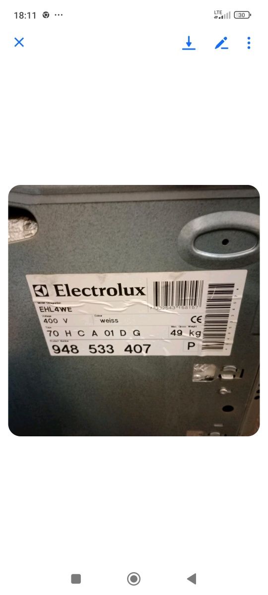Sprzedam kuchenkę elektryczną z piekarnikiem do zabudowy