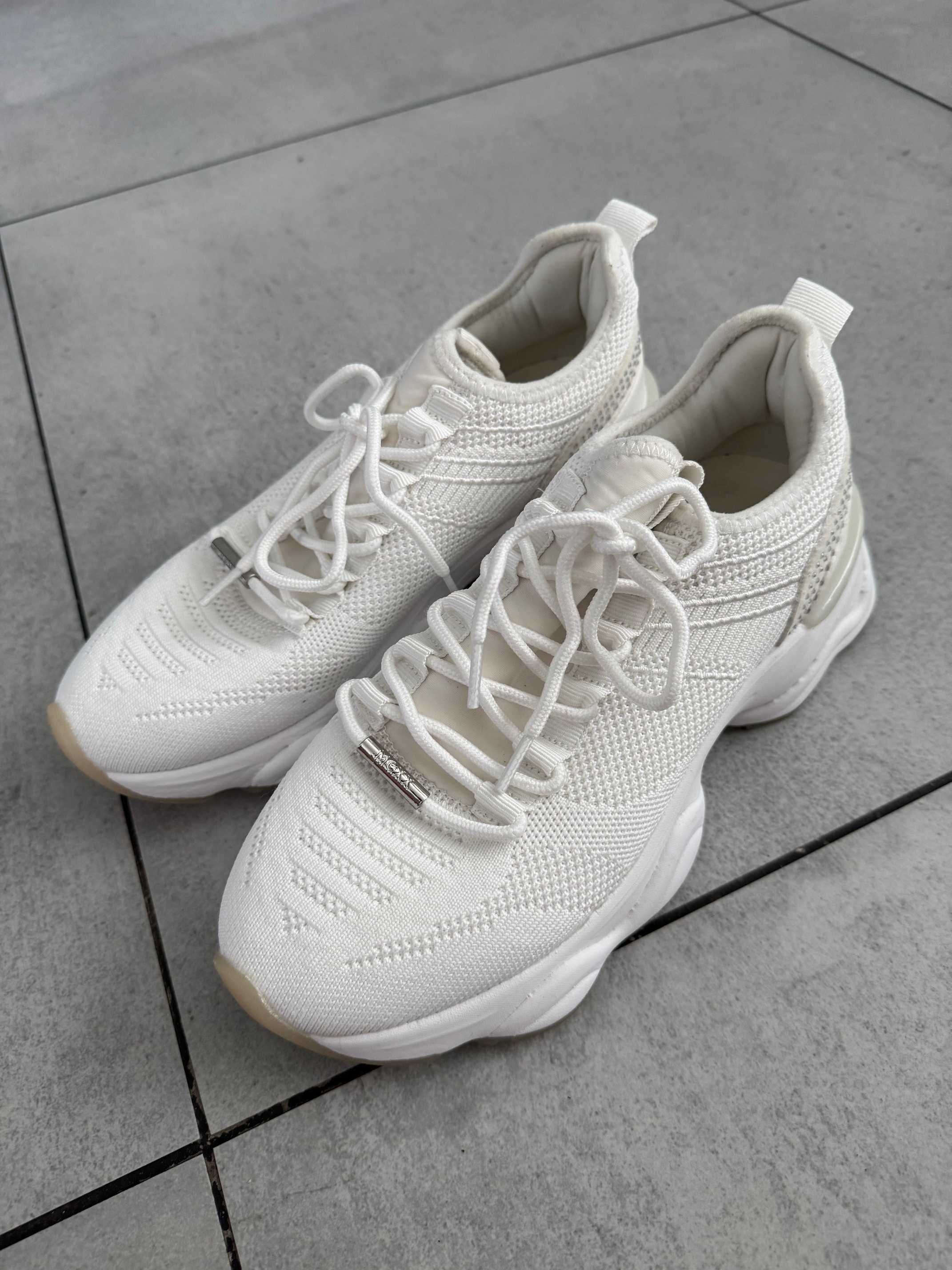 Sneakersy adidasy Mexx roz. 38 w kolorze bieli z cyrkoniami CCC