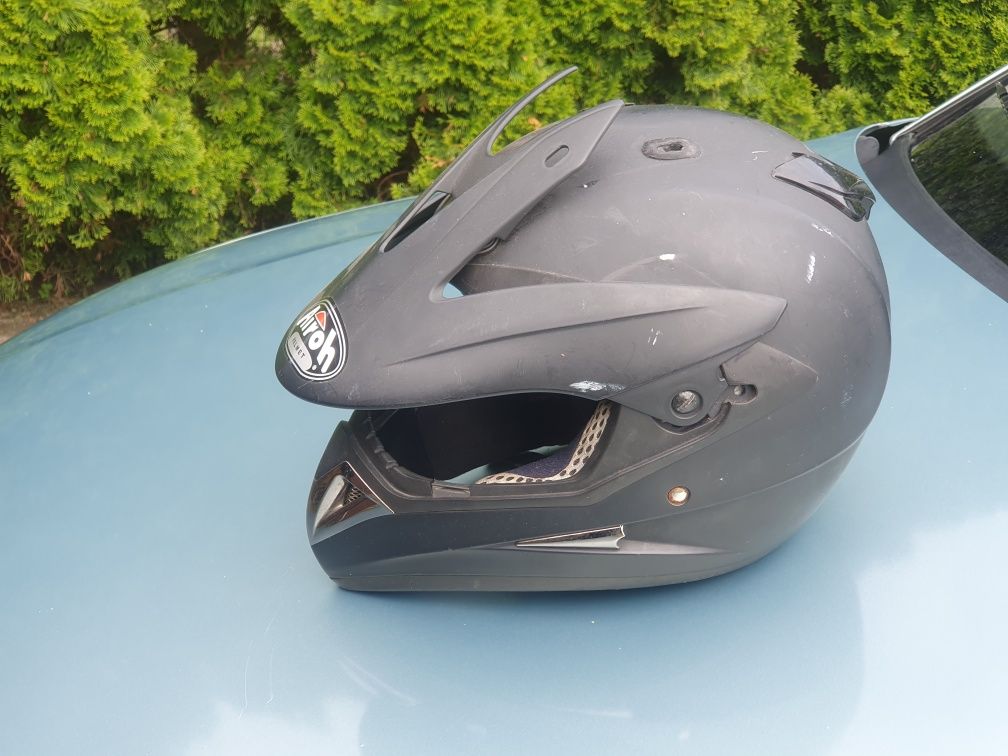 Kask motocyklowy Airoh S4 Black Matt kask cross do crossa helmet