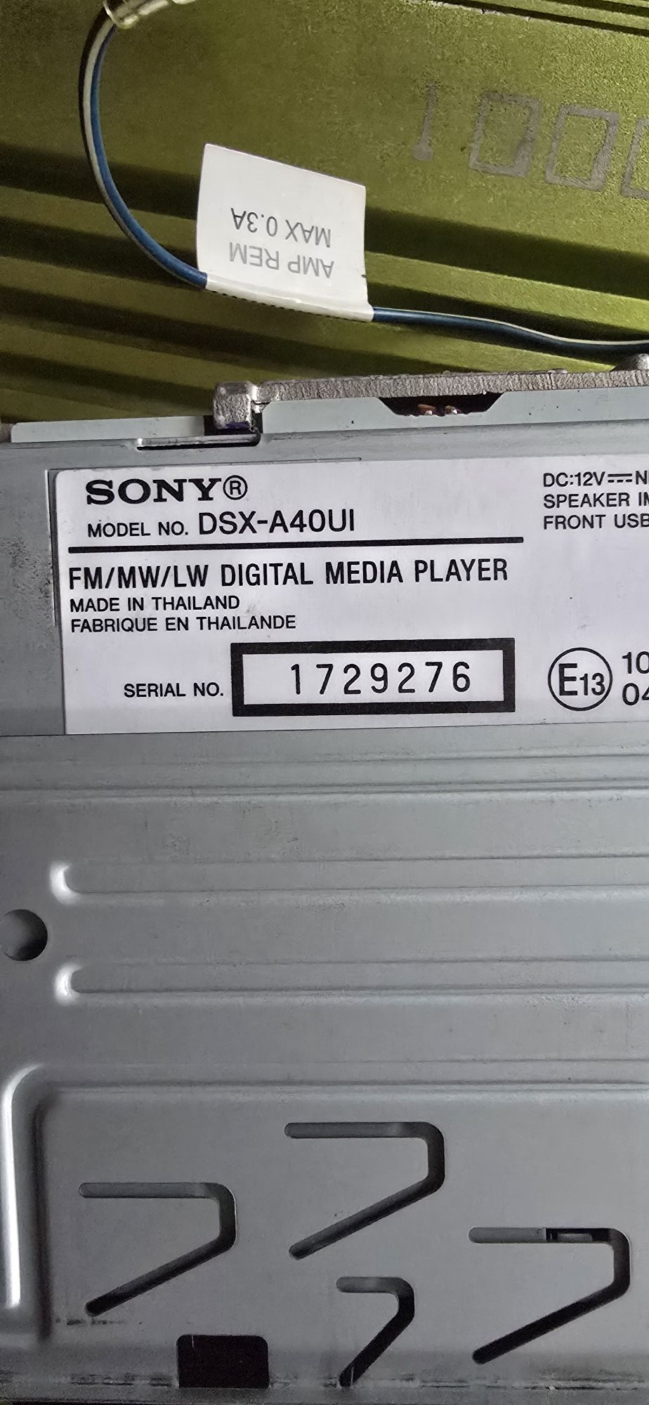 Radio samochodowe sony 1DIN DSX A40UI