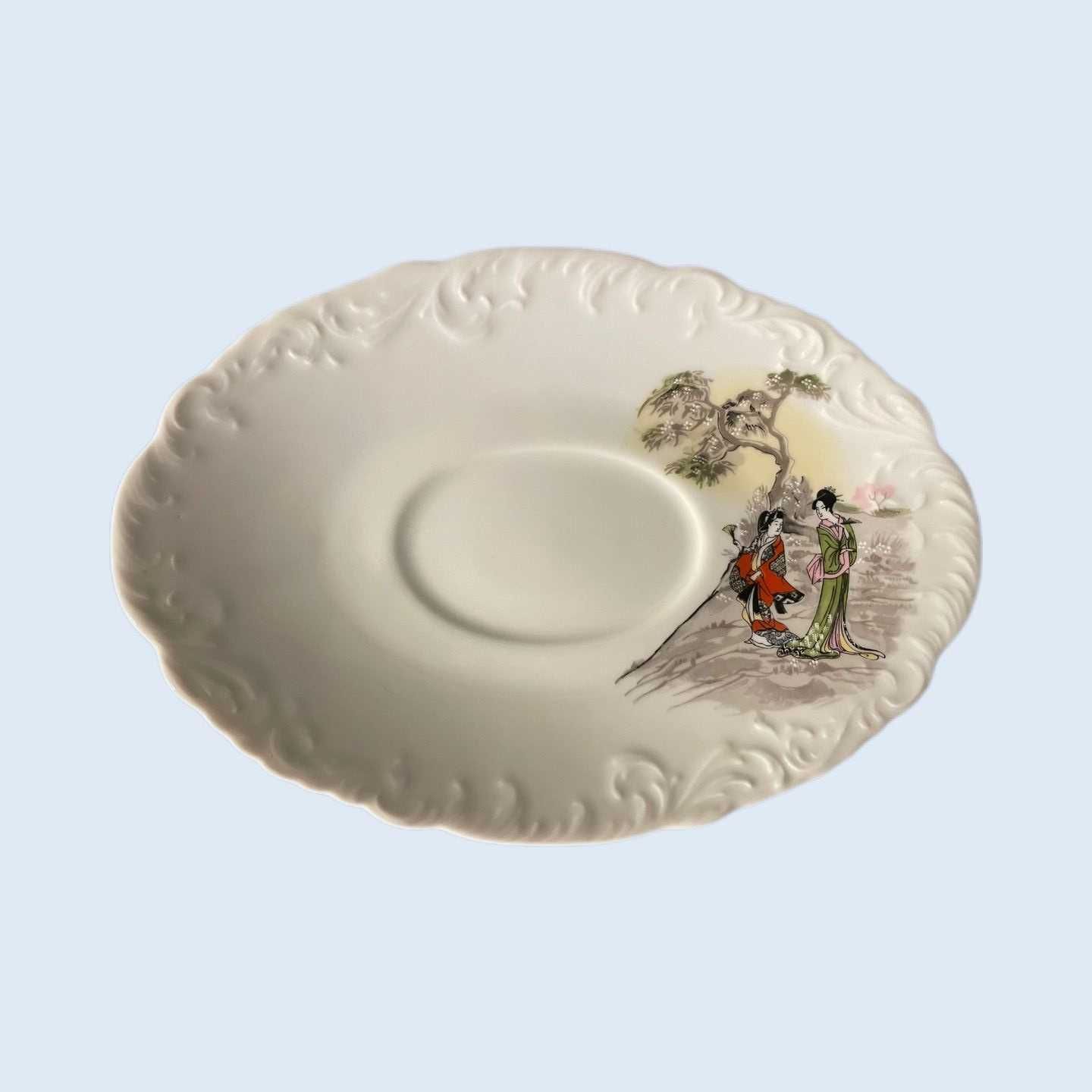 Serviço de jantar em Porcelana SPAL motivos ilustrativos Chineses.