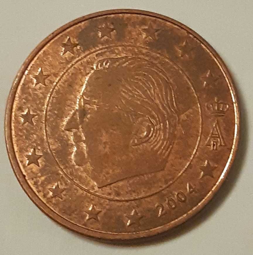 5 Euro Cent 2004 Belgia destrukt moneta kolekcjonerska