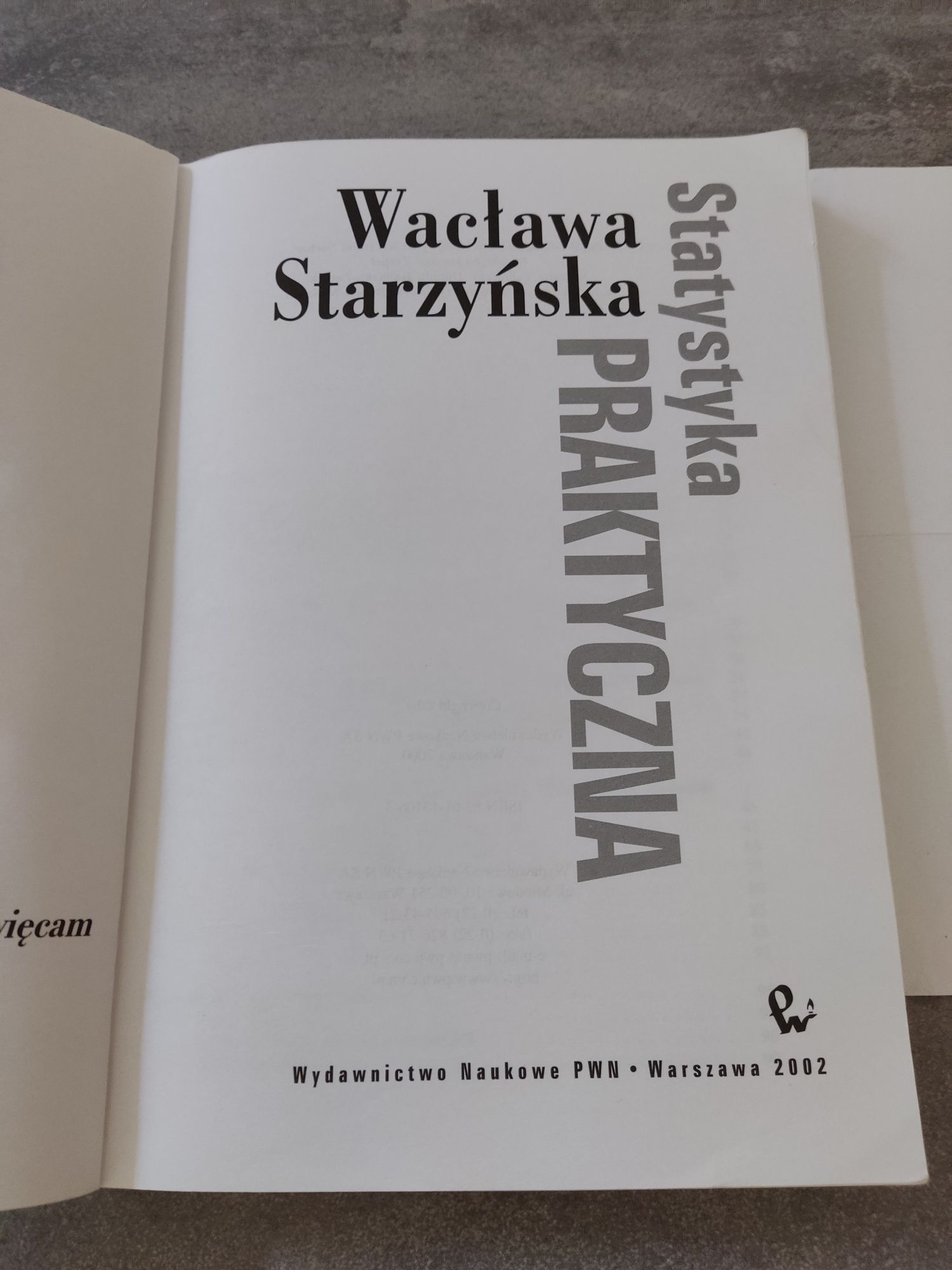 Statystyka praktyczna Wacława Starzyńska