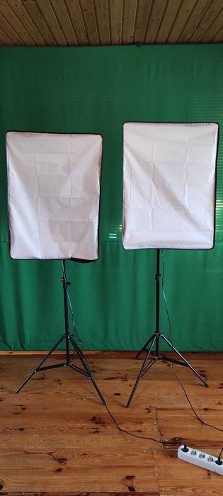Софтбокс 50х70 Тримачі, LED лампи. Комплект студійного освітлення.