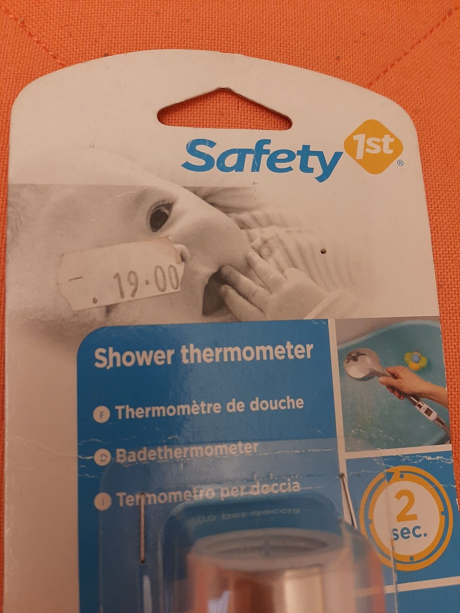 Termômetro para chuveiro NOVO. Ideal para bebés.