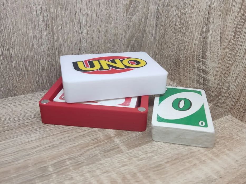 Caixa para Baralho UNO com Fecho Magnético