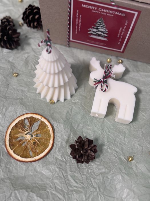 Набір свічок, новорічні свічки, набір новорічних свічок, свічки