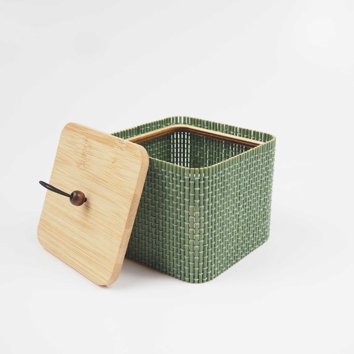 pojemnik pudełko szkatułka bambus etno boho Pepco