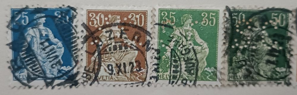 Selos Antigos da Suiça (Timbres-Poste Suisse) Fim de séc. XIX - XX