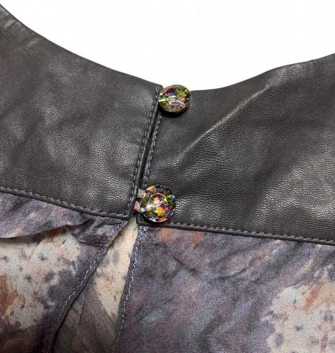 Koszula jedwabna jpg we wzory Vintage y2k 90s kolorowa luxury premium