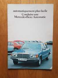 MERCEDES automatic, prospekt rok 1978