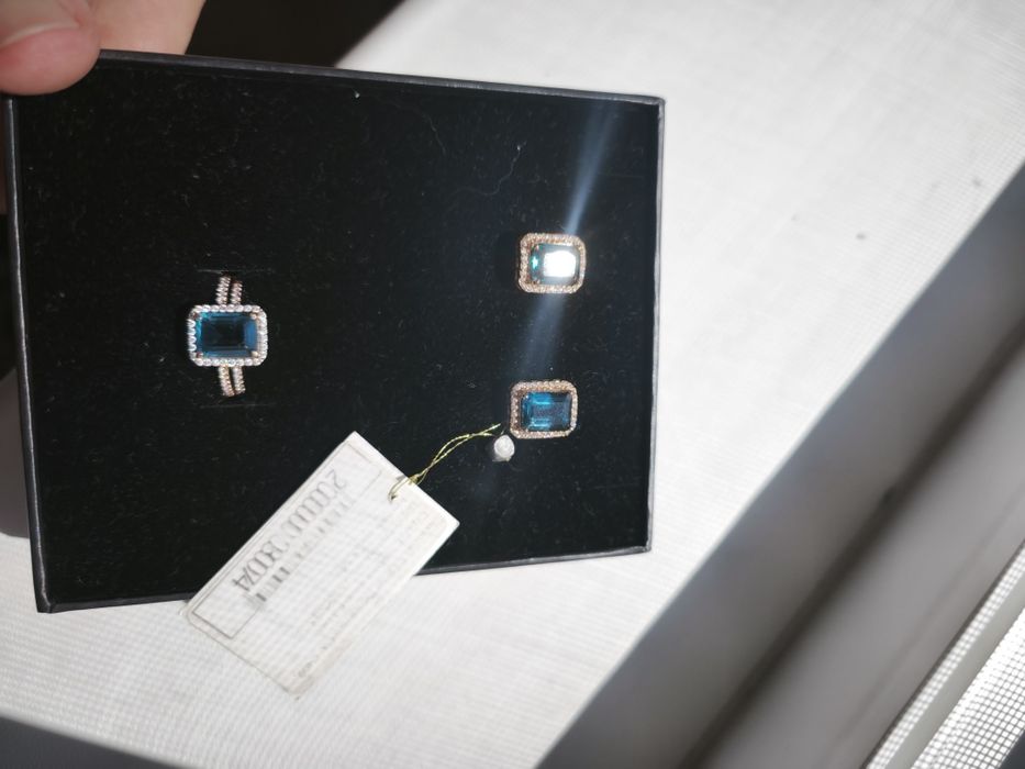 Серьги + кольцо.