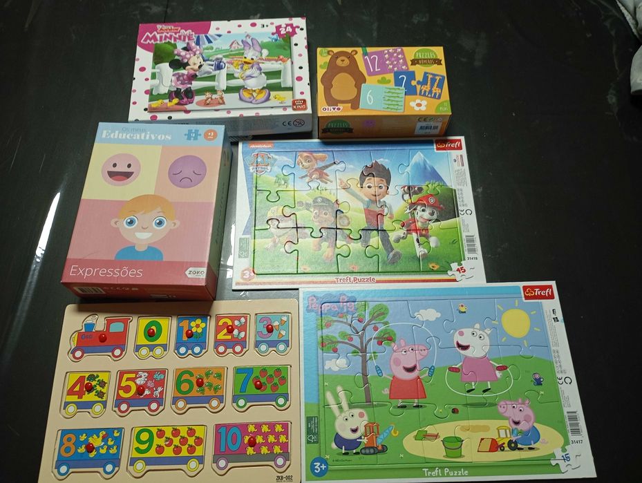 Conjunto de 6 puzzles