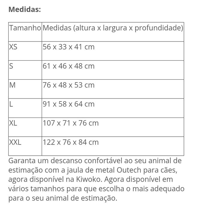 Jaula XL para venda + cama