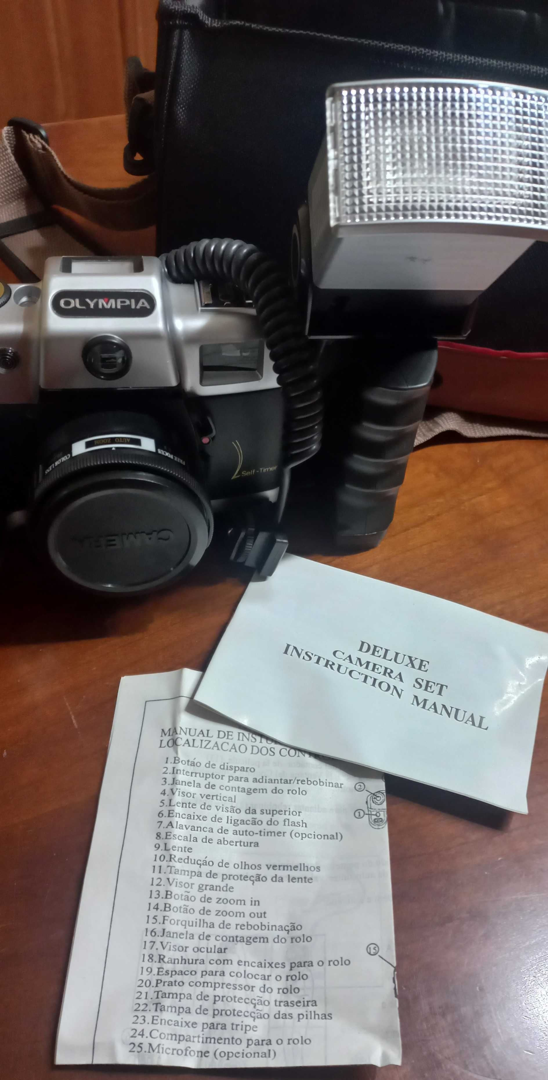 Camara Olympia com flash