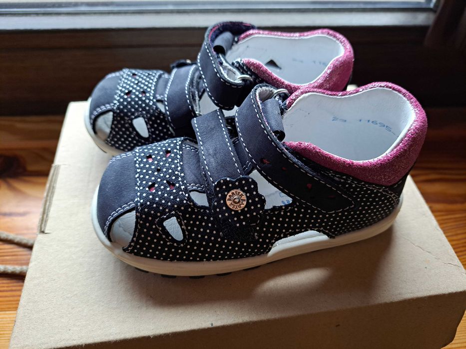 NOWE profilaktyczne letnie buty dziecięce BARTEK BABY niebieskie