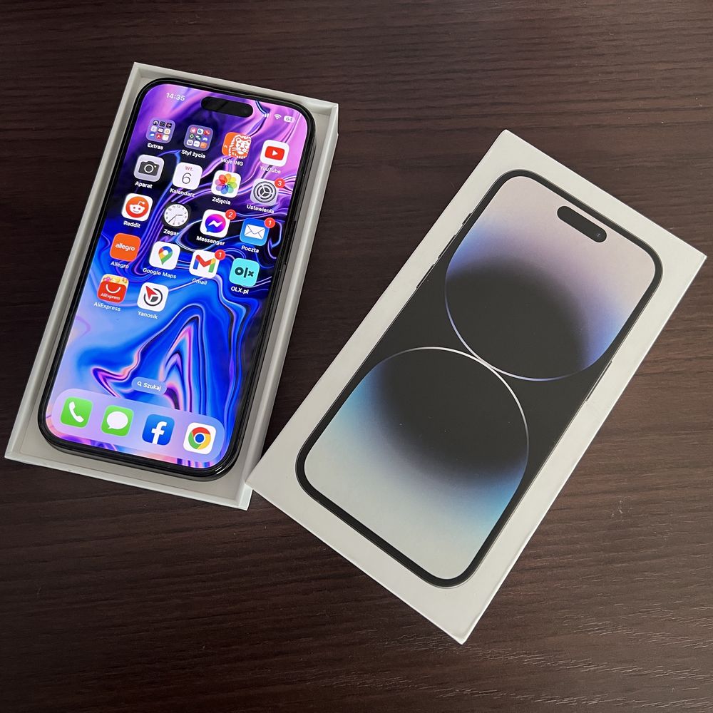 iPhone 14 pro, grafit, jak NOWY