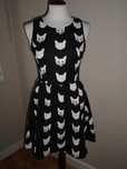 Vestido H&M - Divided, padrão gatos