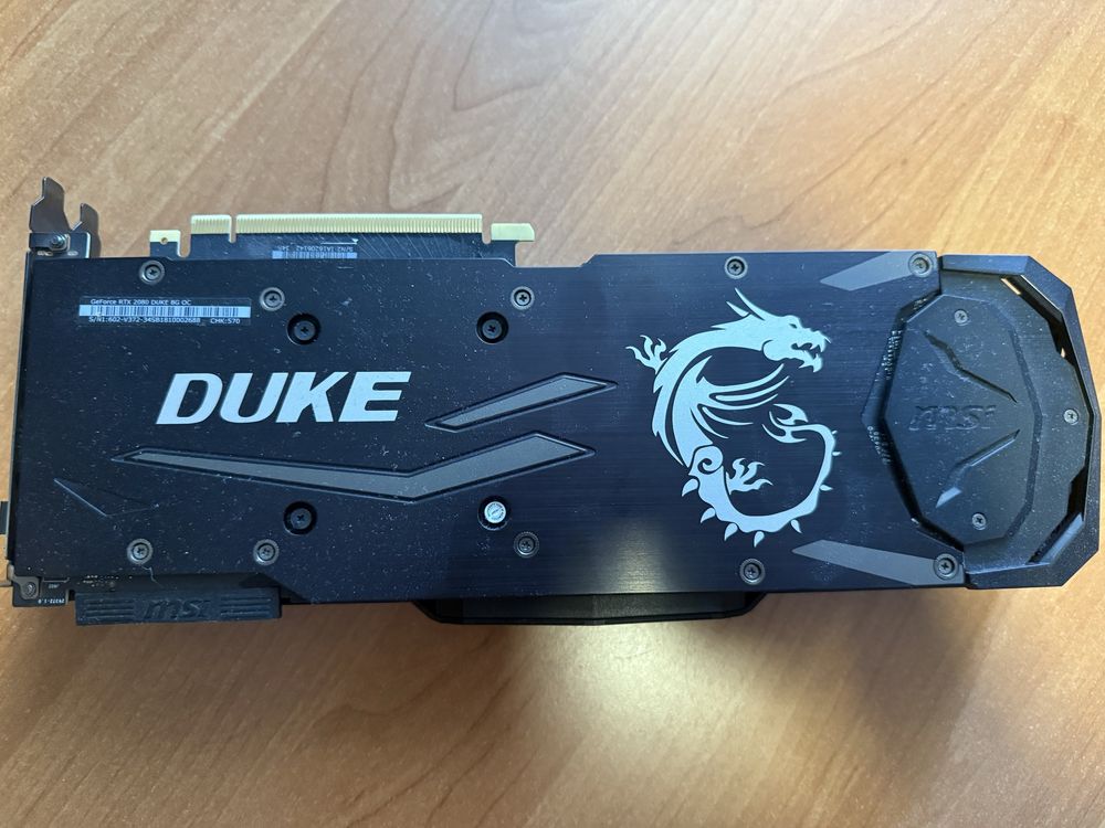 MSI GeForce RTX 2080 duke 8GB GDDR6