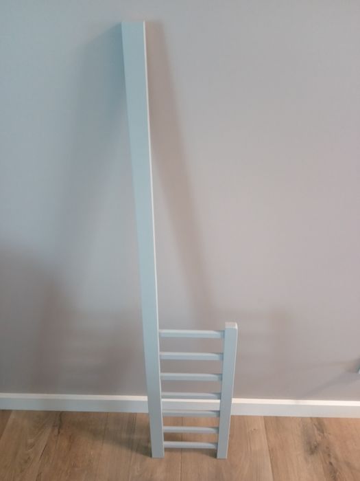 Drewniane łóżeczko/tapczan z szufladą MAGDA szare 120X60cm