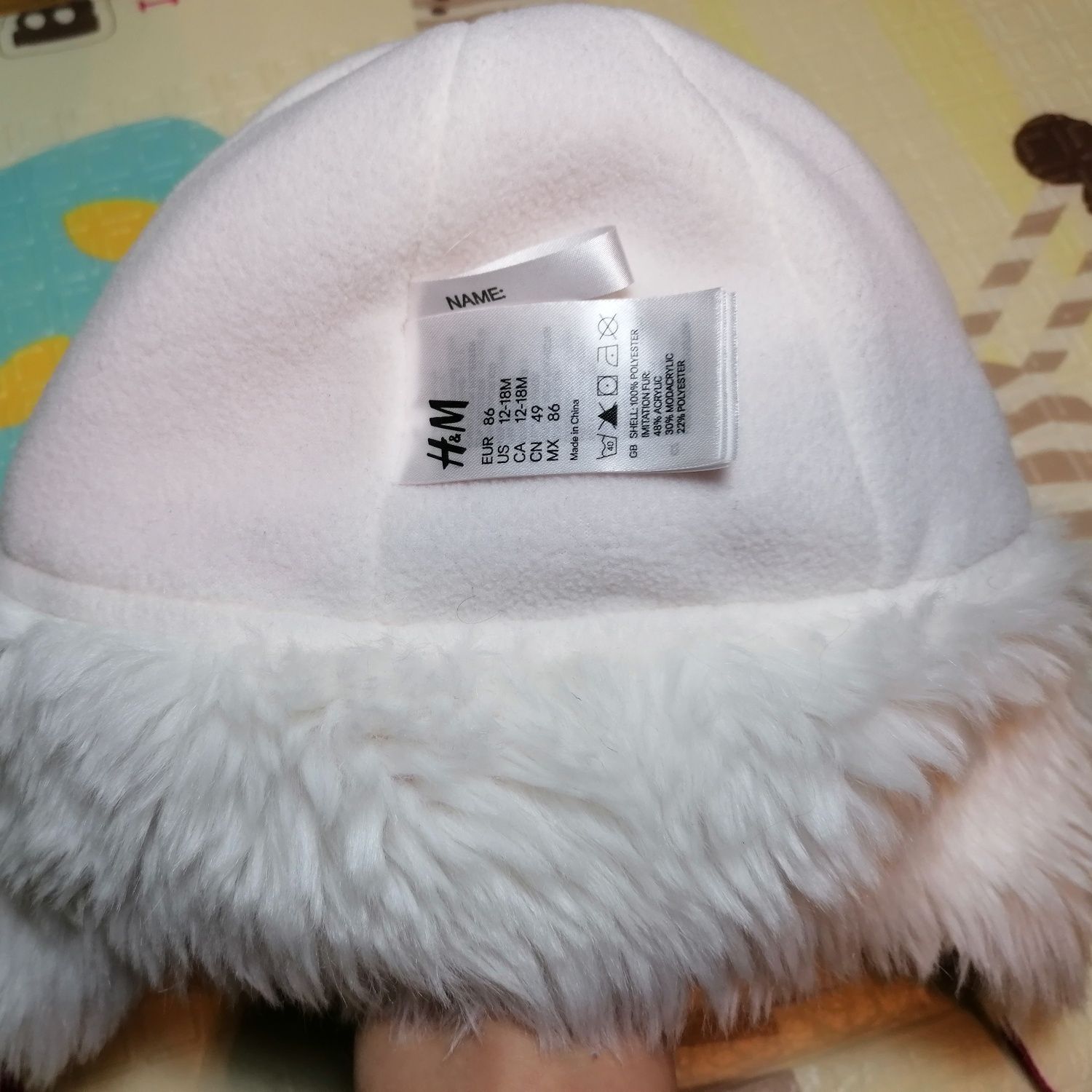 Czapka uszatka pilotka h&m (86)