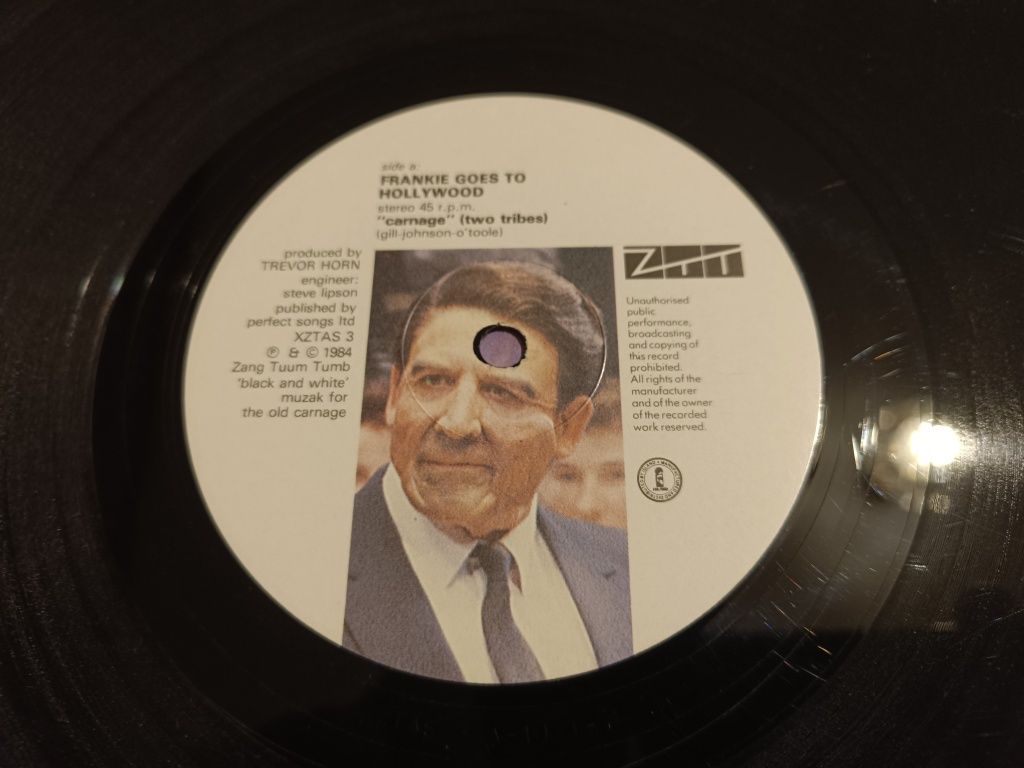 Frankie goes to Hollywood, two tribes, 1press UK, 1984, Vg-