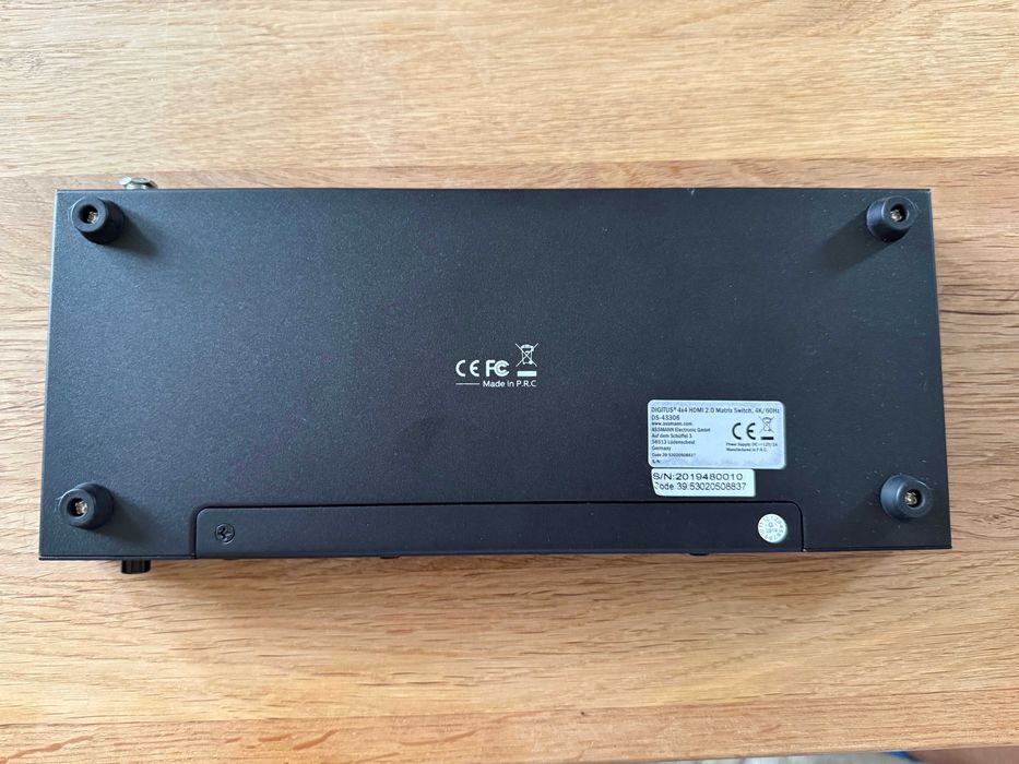 Digitus DS-43306 4x4 HDMI 2.0 Matrix Switch Macierz HDMI - jak nowa