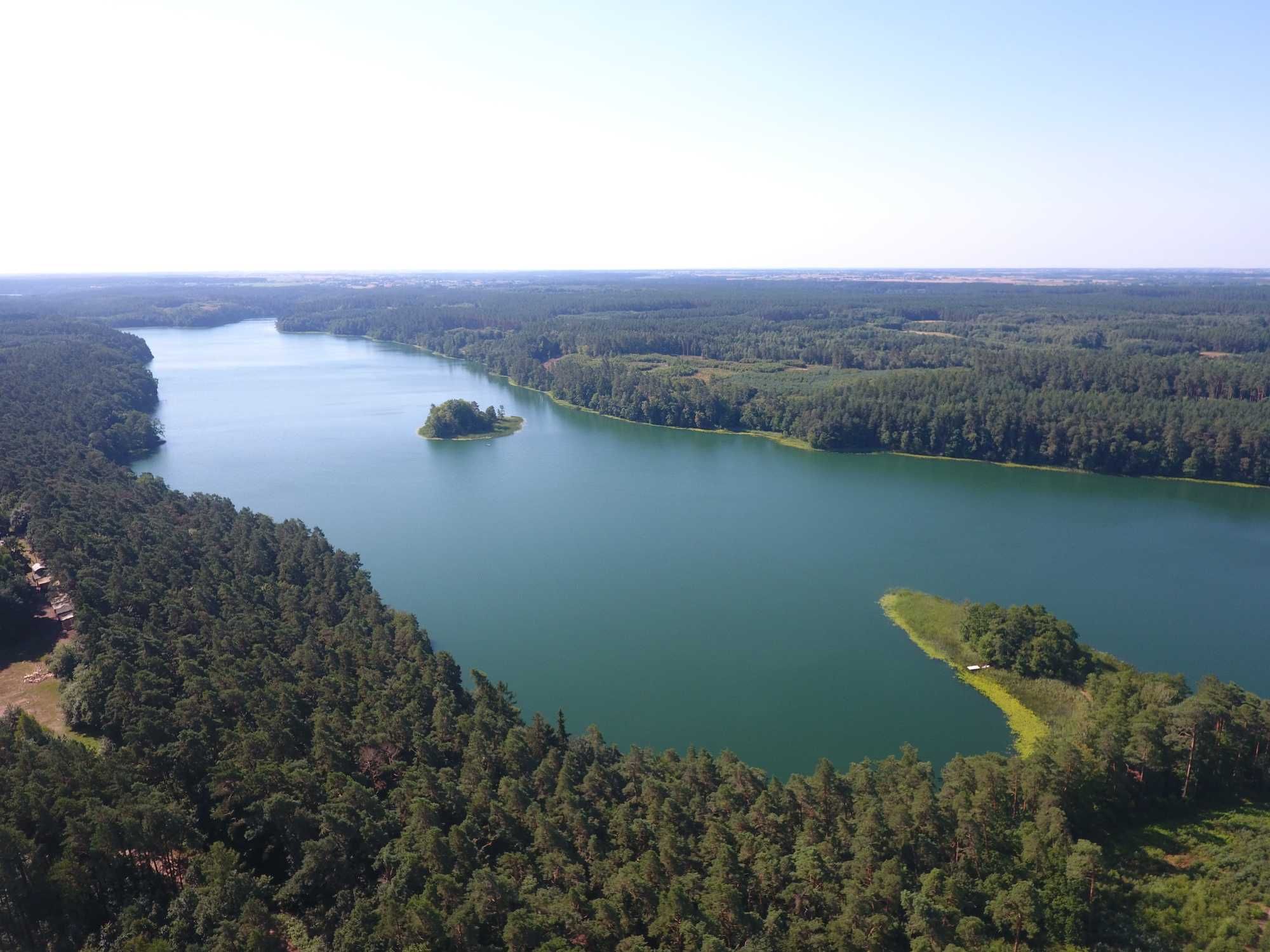 Domek nad jeziorem Ciche, Pojezierz Brodnickie.