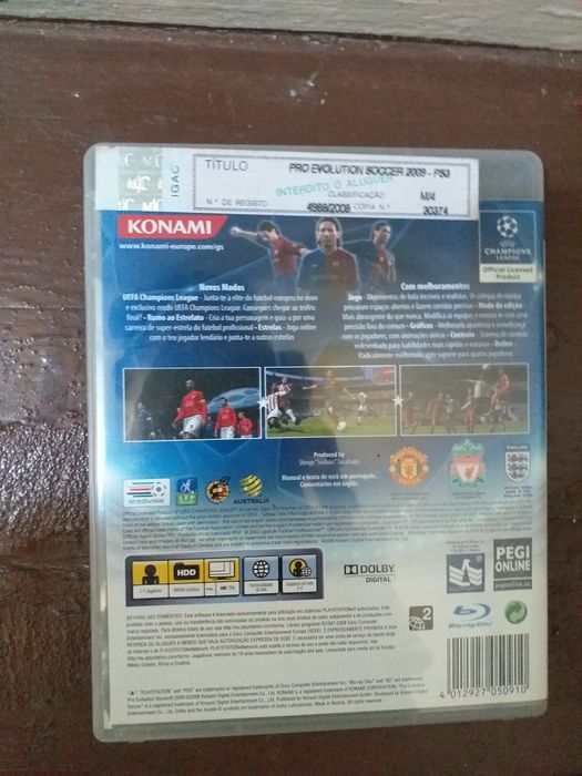 Jogo PES 2009 - PS3