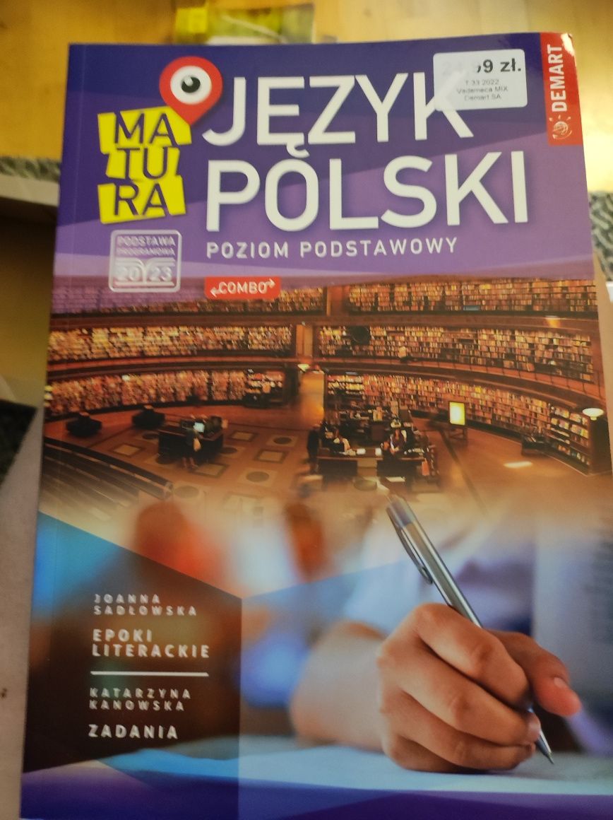Matura Język Polski poziom podstawowy. Epoki Literackie Zadania. Combo