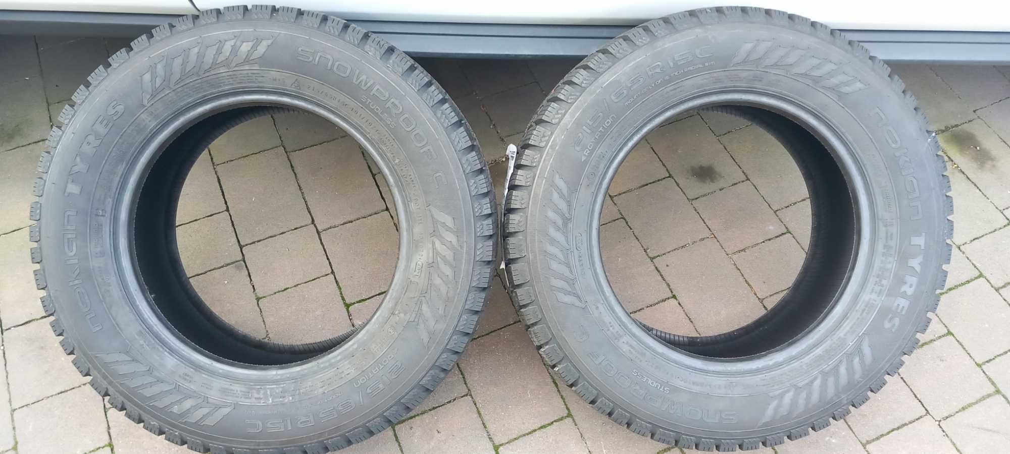 Nowe opony zimowe 2x NOKIAN TYRES 215/65R15C 104/102T