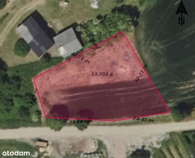 Działka 1350m2 Trzemiętówko Sicienko Osówiec