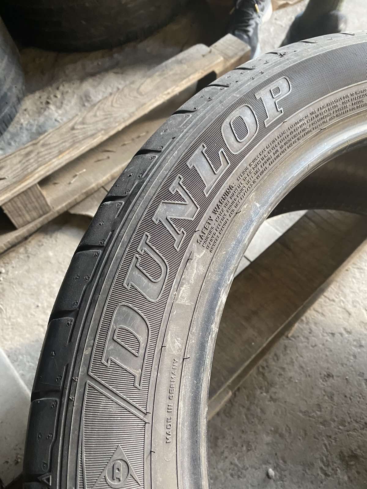 255.45.19 Dunlop 2шт лето БУ склад шины резина из Европы 45 R19