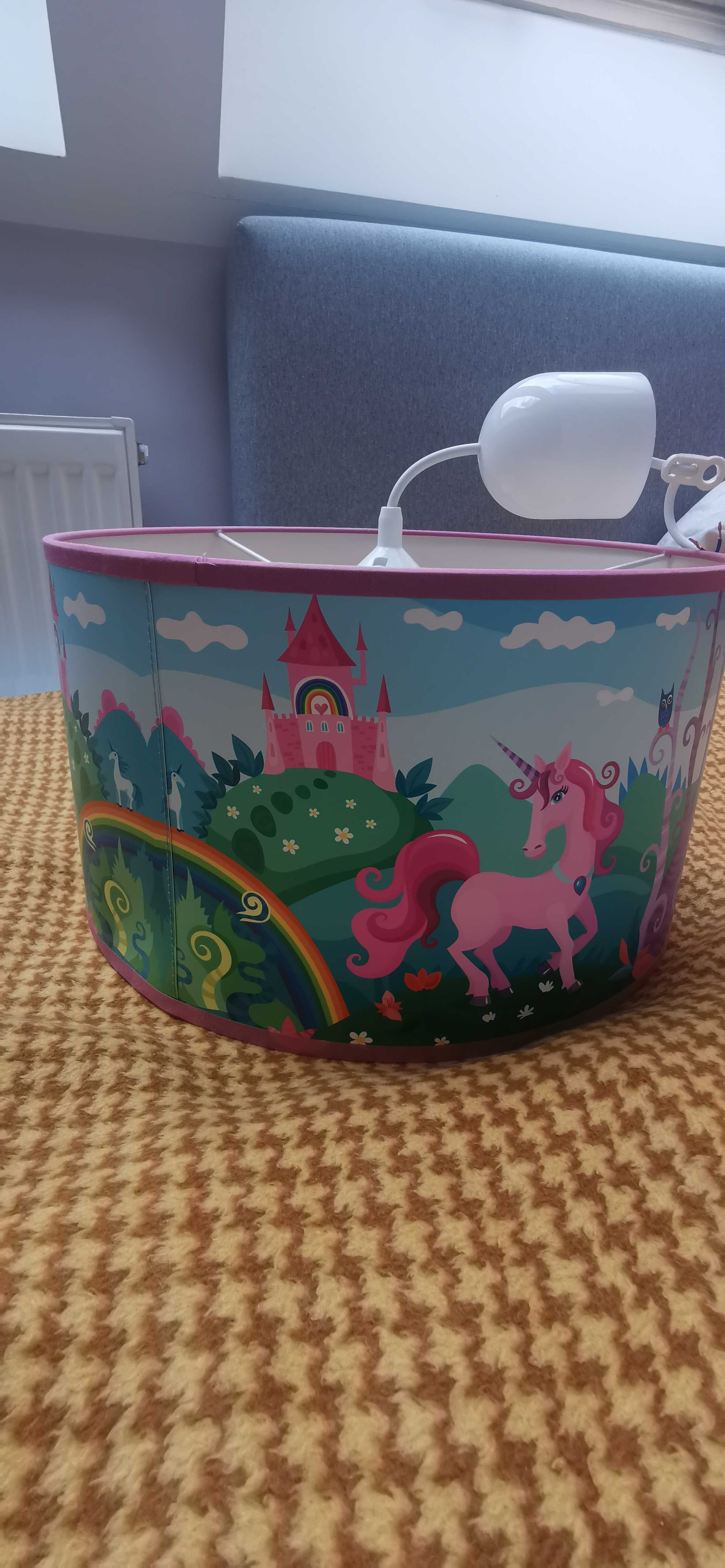 Lampa dziecięca jednorożec