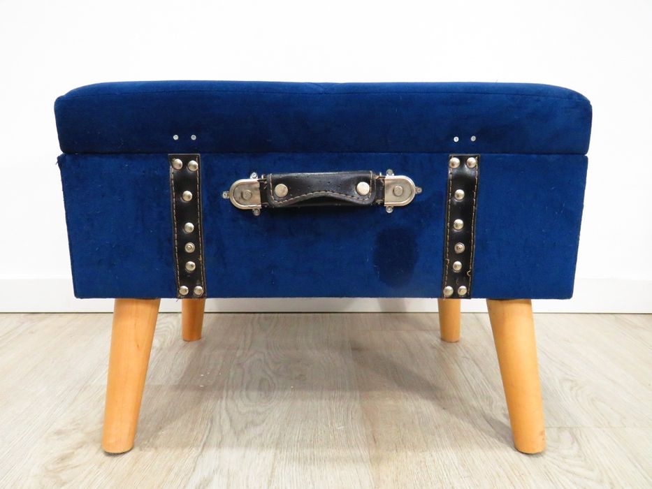 Banqueta arca azul.
